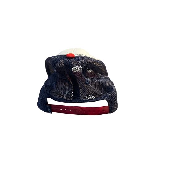 Fisher Beer Trucker Hat by Ouray Sportswear – Red/White/Blue Snapback - Picture 4 of 6